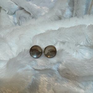 Real Silver 925 Vintage Stud Earrings